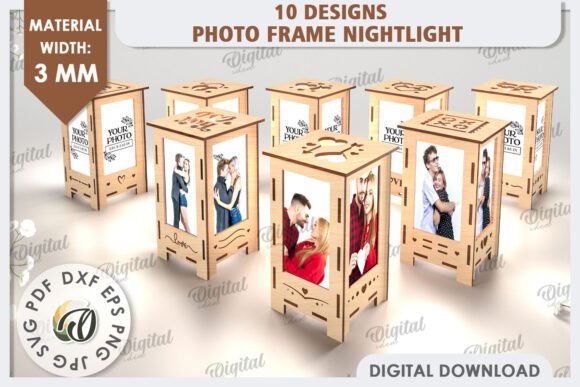 Photo Frame Nightlights Laser Cut 116176732 Creativo Digital